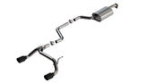 Cat-Back S-Type Exhaust for Suzuki Jimny 1.5L 2018-23 (Black Chrome Tips) | #140923BC | Borla - Available from NEMESISUK.COM